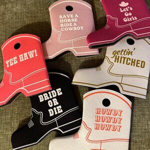 Cowgirl/Western themed Bachelorette Koozies (15)